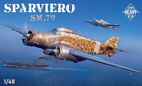 Eduard-Models WWII SM79 Sparviero Italian Medium Bomber Plastic Model Airplane Kit 1/48 Scale #11179