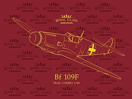 Royal Class Bf109F Fighter Dual Combo Plastic Model Airplane Kit 1/72 #14