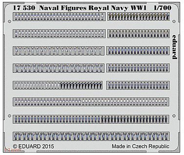 Eduard-Models Royal Navy Figures (Painted) Plastic Model Ship Accessory 1/700 Scale #17530