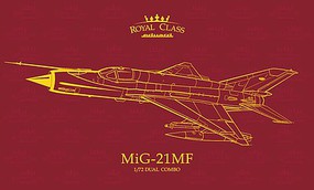 Royal Class- Mig21MF Fighter (Ltd Edition) Plastic Model Airplane Kit 1/72 Scale #17
