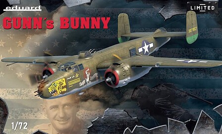 Eduard-Models WWII Gunns Bunny US Medium Bomber Plastic Model Airplane Kit 1/72 Scale #2139