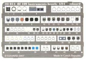 PE BF109 Instrument Bezels Plastic Model Aircraft Decal 1/24 Scale #23014
