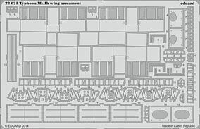 Eduard-Models Typhoon Mk Ib Wing Armament for Airfix Plastic Model Aircraft Accessory 1/24 #23021 Eduard-Models Typhoon Mk Ib Wing Armament for Airfix Plastic Model Aircraft Accessory 1/24 #23021