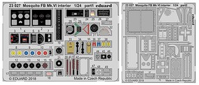 Eduard-Models Mosquito FB Mk VI Interior for ARX (Painted) Plastic Model Aircraft Accessory 1/24 #23027 Eduard-Models Mosquito FB Mk VI Interior for ARX (Painted) Plastic Model Aircraft Accessory 1/24 #23027