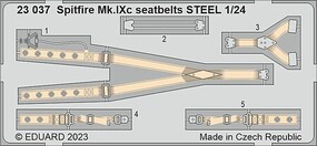 Eduard-Models Spitfire Mk IXc Seatbelts Steel for ARX Plastic Model Aircraft Accessory 1/24 Scale #23037