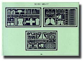 Eduard-Models Mig17 Detail for Trumpeter Plastic Model Aircraft Accessory 1/32 Scale #32051 Eduard-Models Mig17 Detail for Trumpeter Plastic Model Aircraft Accessory 1/32 Scale #32051