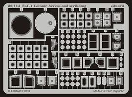 Eduard-Models F4U1 Corsair Acc & Scribbing for Trumpeter Plastic Model Aircraft Accessory 1/32 #32114 Eduard-Models F4U1 Corsair Acc & Scribbing for Trumpeter Plastic Model Aircraft Accessory 1/32 #32114