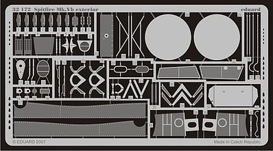 Eduard-Models Spitfire Mk Vb Exterior for Hasegawa Plastic Model Aircraft Accessory 1/32 #32172