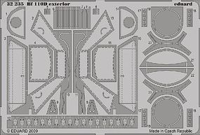 Eduard-Models Bf110D Exterior Detail for Dragon Plastic Model Aircraft Accessory 1/32 Scale #32235 Eduard-Models Bf110D Exterior Detail for Dragon Plastic Model Aircraft Accessory 1/32 Scale #32235