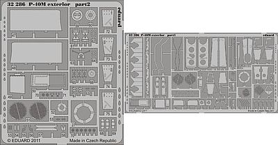 Eduard-Models P40M Exterior for Hasegawa Plastic Model Aircraft Accessory 1/32 Scale #32286