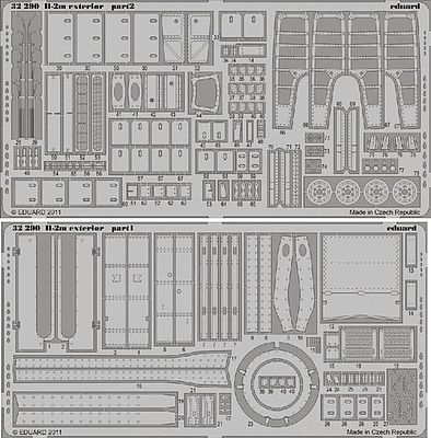 Eduard-Models IL2m Exterior for Hobby Boss Plastic Model Aircraft Accessory 1/32 Scale #32290