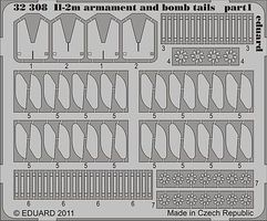 Eduard-Models IL2m Armament & Bomb Tails for Hobby Boss Plastic Model Aircraft Accessory 1/32 #32308