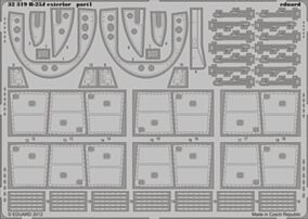 Eduard-Models B25J Exterior for HKM Plastic Model Aircraft Accessory 1/32 Scale #32319 Eduard-Models B25J Exterior for HKM Plastic Model Aircraft Accessory 1/32 Scale #32319