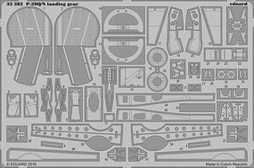 Eduard-Models P39Q/N Landing Gear for Kitty Hawk Plastic Model Aircraft Accessory 1/32 Scale #32382 Eduard-Models P39Q/N Landing Gear for Kitty Hawk Plastic Model Aircraft Accessory 1/32 Scale #32382