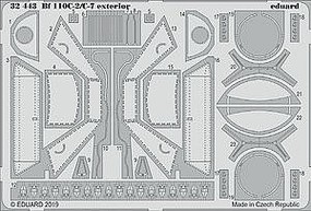 Eduard-Models 1/32 Aircraft- Bf110C2/C7 Exterior for RVL Eduard-Models 1/32 Aircraft- Bf110C2/C7 Exterior for RVL