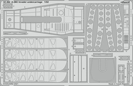 Eduard-Models 1/32 Aircraft- A26C Invader Undercarriage for HBO