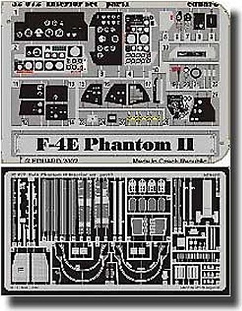 Eduard-Models F4E Phantom II Interior Plastic Model Aircraft Accessory 1/32 Scale #32503