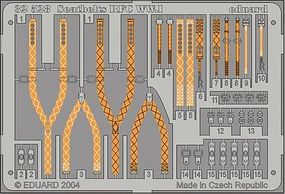 Eduard-Models Aircraft- Seatbelts RFC WWI (Painted) Plastic Model Aircraft Accessory 1/32 Scale #32528 Eduard-Models Aircraft- Seatbelts RFC WWI (Painted) Plastic Model Aircraft Accessory 1/32 Scale #32528
