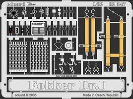 Eduard-Models Fokker Dr I for ROD (Roden) (Painted) Plastic Model Aircraft Accessory 1/32 Scale #32547