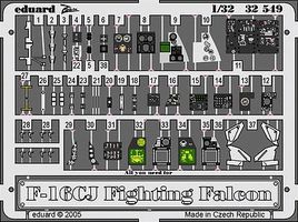 Eduard-Models Aircraft-F16CJ Fighting Falcon Interior Plastic Model Aircraft Accessory 1/32 Scale #32549 Eduard-Models Aircraft-F16CJ Fighting Falcon Interior Plastic Model Aircraft Accessory 1/32 Scale #32549