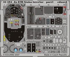 Aircraft- Ju87D Stuka Interior Plastic Model Aircraft Accessory 1/32 Scale #32594