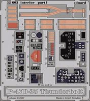 Eduard-Models Aircraft- P47D25 Thunderbolt Interior Plastic Model Aircraft Accessory 1/32 Scale #32602 Eduard-Models Aircraft- P47D25 Thunderbolt Interior Plastic Model Aircraft Accessory 1/32 Scale #32602