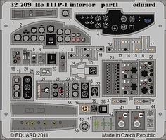 Aircraft- He111P1 Interior Plastic Model Aircraft Accessory 1/32 Scale #32709