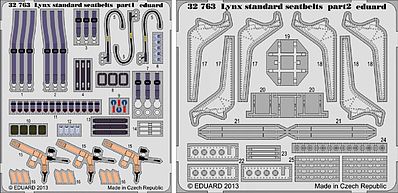 Eduard-Models Lynx Mk 88 Seatbelts Plastic Model Aircraft Accessory 1/32 Scale #32763