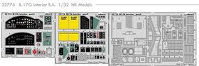Aircraft- B17G Interior Plastic Model Aircraft Accessory 1/32 Scale #32774