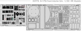 Eduard-Models Aircraft- B17G Front Interior Plastic Model Aircraft Accessory 1/32 Scale #32775