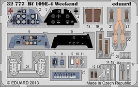 Eduard-Models Aircraft- Bf109E4 Weekend Plastic Model Aircraft Accessory 1/32 Scale #32777 Eduard-Models Aircraft- Bf109E4 Weekend Plastic Model Aircraft Accessory 1/32 Scale #32777