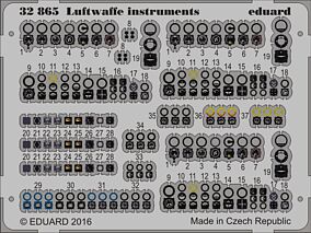 Eduard-Models Luftwaffe Instruments (Painted) Plastic Model Aircraft Accessory 1/32 Scale #32865 Eduard-Models Luftwaffe Instruments (Painted) Plastic Model Aircraft Accessory 1/32 Scale #32865