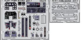 Eduard-Models F86K Interior for KTY (Painted) Plastic Model Aircraft Accessory 1/32 #32871 Eduard-Models F86K Interior for KTY (Painted) Plastic Model Aircraft Accessory 1/32 #32871