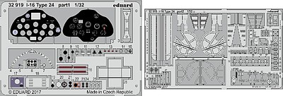 Eduard-Models I16 Type 24 for ICM (Painted) Plastic Model Aircraft Accessory 1/32 #32919