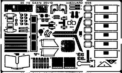 FOR TAMIYA EDUARD 35432 PE parts  for  Sd.Kfz.251/1 Ausf SCALE 1/35 C