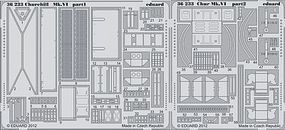 Eduard-Models Armor- Churchill Mk VI Plastic Model Aircraft Accessory 1/35 Scale #36233 Eduard-Models Armor- Churchill Mk VI Plastic Model Aircraft Accessory 1/35 Scale #36233