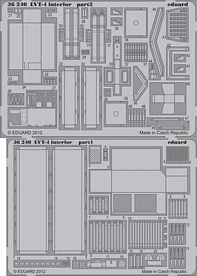 Eduard-Models Armor- LVT4 Interior Plastic Model Vehicle Accessory 1/35 Scale #36240