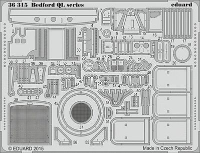 Eduard-Models Armor- Bedford QL Series Plastic Model Vehicle Accessory 1/35 Scale #36315