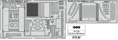 Eduard-Models US Army Bulldozer Details for Miniart Plastic Model Vehicle Accessory 1/35 Scale #36326