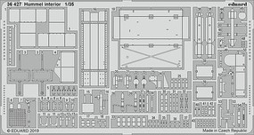 Eduard-Models Hummel Interior details for Tamiya (Painted) Plastic Model Aircraft Accessory 1/35 #36427