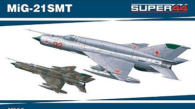 Eduard-Models MiG21SMT Fighter Dual Combo Plastic Model Airplane Kit 1/144 Scale #4426