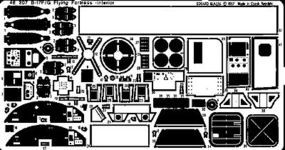Aircraft- B17F/G Interior Plastic Model Aircraft Accessory 1/48 Scale #48207