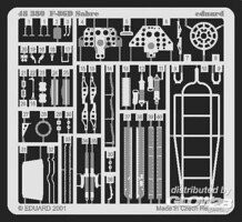 Photo Etch Set F-86D Sabre Dog Plastic Model Aircraft Decal 1/48 Scale #48380