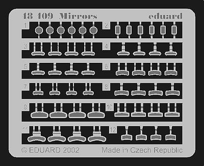 Eduard-Models Mirrors for Aircraft Plastic Model Aircraft Accessory 1/48 Scale #48409