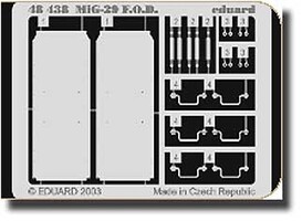 Eduard-Models Aircraft- Mig29 F.O.D. Plastic Model Aircraft Accessory 1/48 Scale #48438