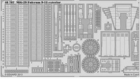 Eduard-Models 1/48 Aircraft- MiG29 9-13 Exterior for LNR Eduard-Models 1/48 Aircraft- MiG29 9-13 Exterior for LNR