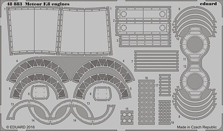 Eduard-Models 1/48 Aircraft- Meteor F8 Engines for ARX