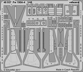 Eduard-Models 1/48 Aircraft- Fw190A4 for EDU Eduard-Models 1/48 Aircraft- Fw190A4 for EDU