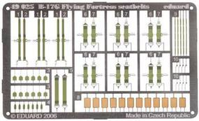 Eduard-Models B17G Fly Fortress Seat Belts for RMX Plastic Model Aircraft Accessory 1/48 Scale #49025