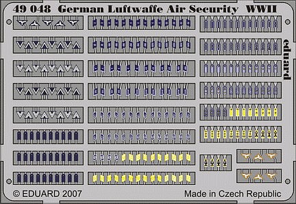 Eduard-Models German Luftwaffe Air Security WWII Plastic Model Aircraft Accessory 1/48 Scale #49048